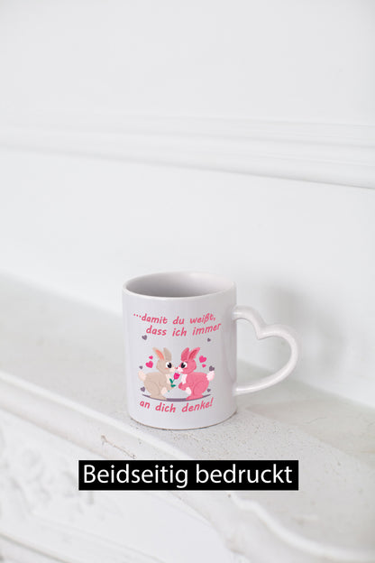 Damit du weißt ich denke immer an dich | Rose Liebe lustig Humor Geschenkidee