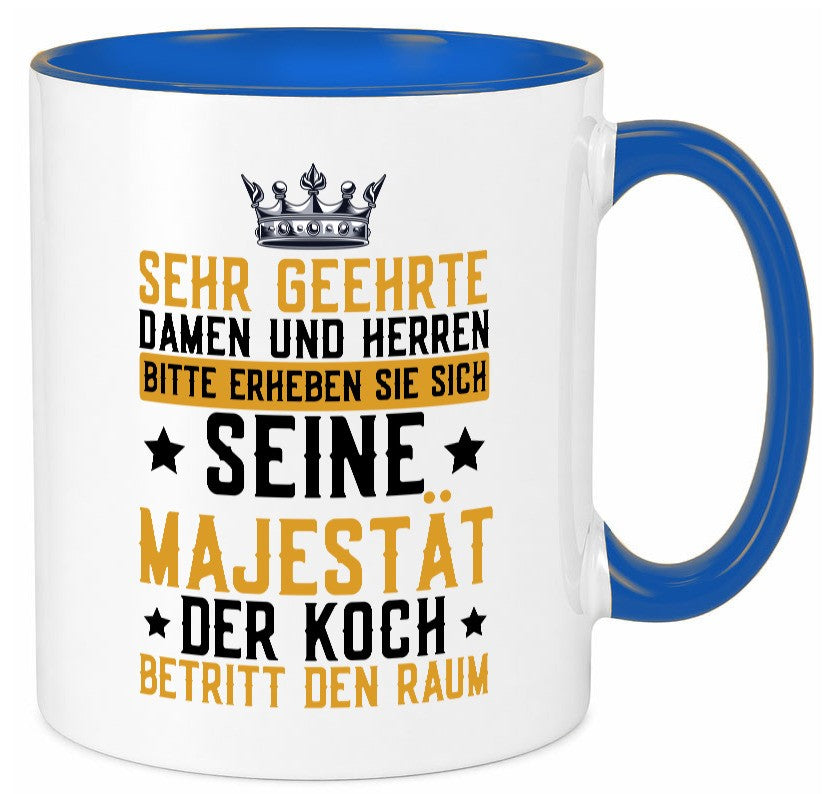 Seine Majestät der Koch | Küchenchef Restaurant Beruf Geschenkidee Arbeit Tasse