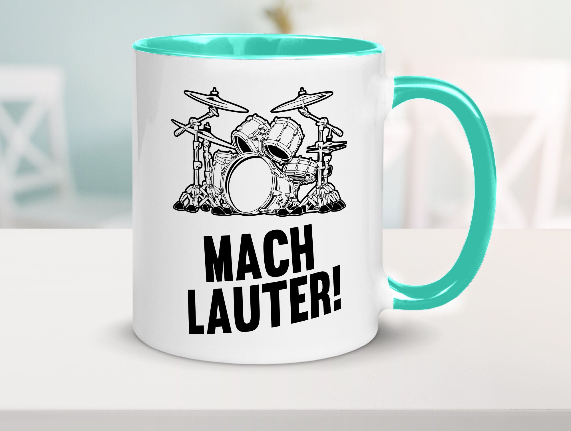 Mach lauter | Schlagzeug Band Musiker Geschenkidee Humor Tasse