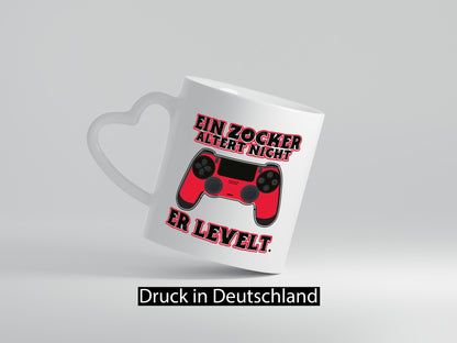 Zocker altern nicht Geschenk Humor Geschenkidee lustiger Spruch Tasse