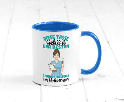 Im Universum: Zahnarzthelferin | Zahnmedizin Humor Geschenkidee Tasse