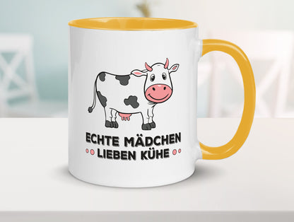 Echte mädchen lieben Kühe | Farm Farmer Bauer lustiger Spruch Geschenk Humor