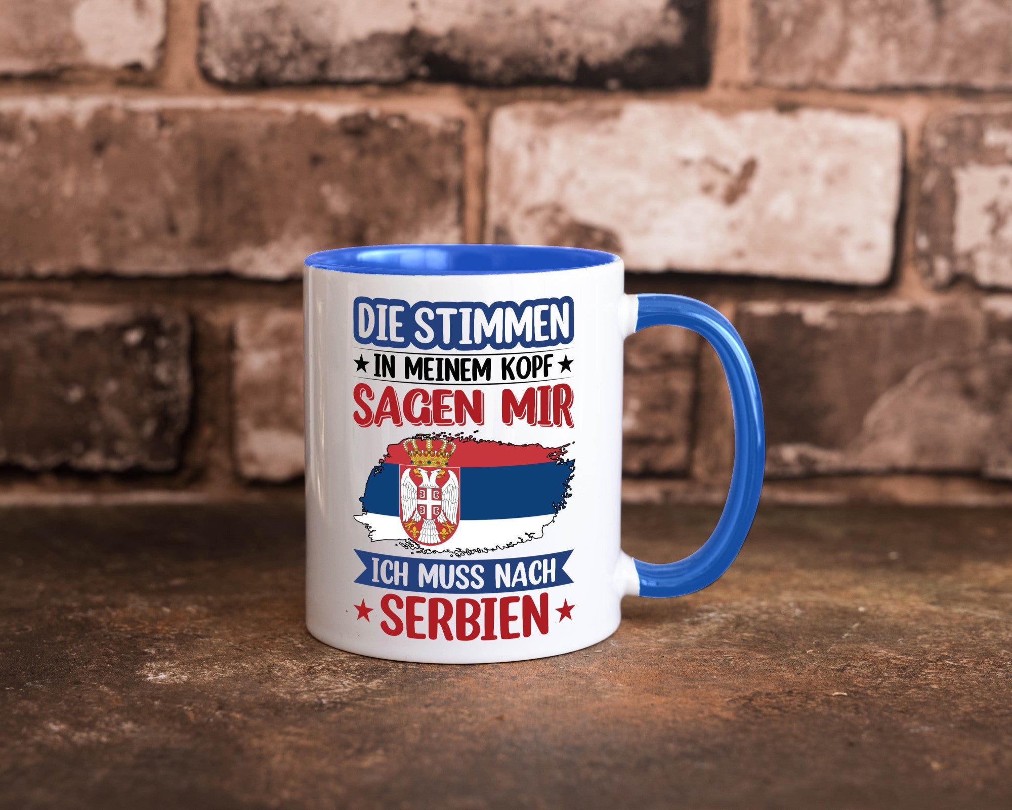 Serbien | Urlaub Stimmen in meinem Kopf Traumland v2 Geschenk Humor