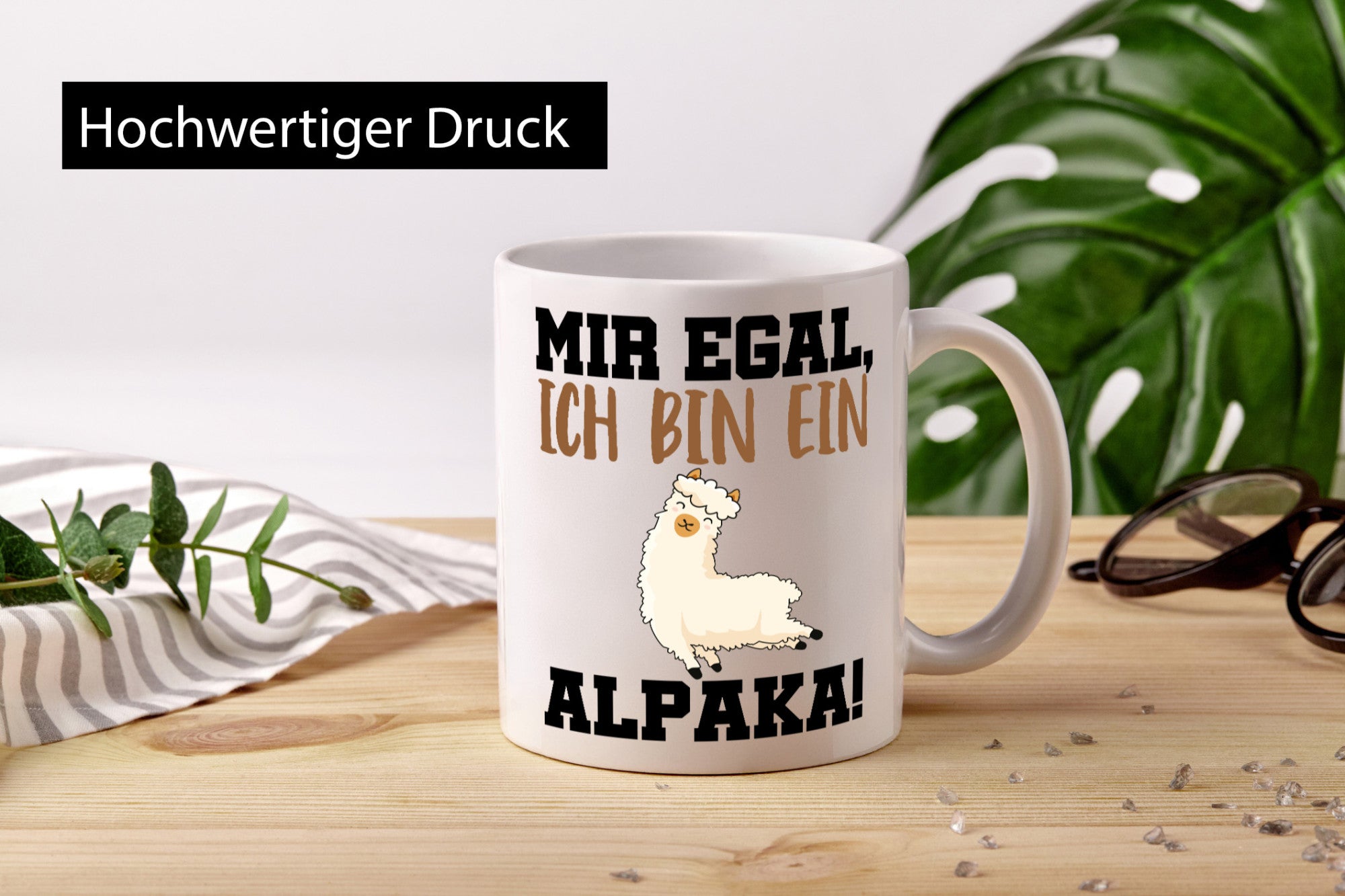 Ich bin ein Alpaka! Geschenk Humor Geschenkidee lustiger Spruch Tasse