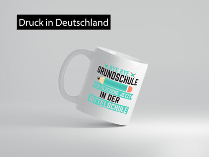 Mittelschule | Schüler Schulübergang Humor Geschenkidee Tasse