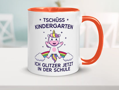 Kindergarten, jetzt Schule | Einhorn Geschenk Humor Geschenkidee lustiger Tasse