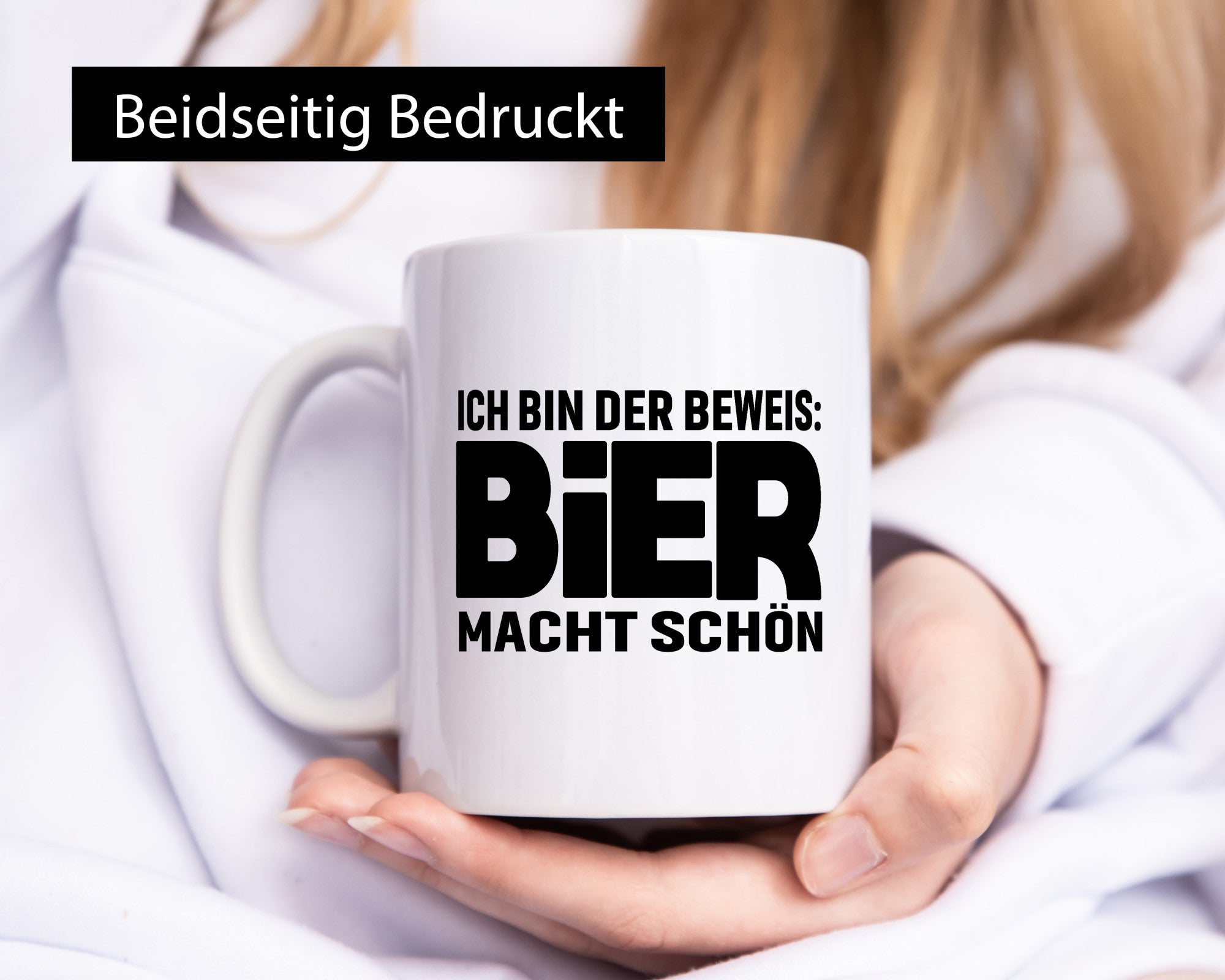 Ich bin der beweis Bier macht schön | Bierliebhaber Geschenk Humor Geschenkidee