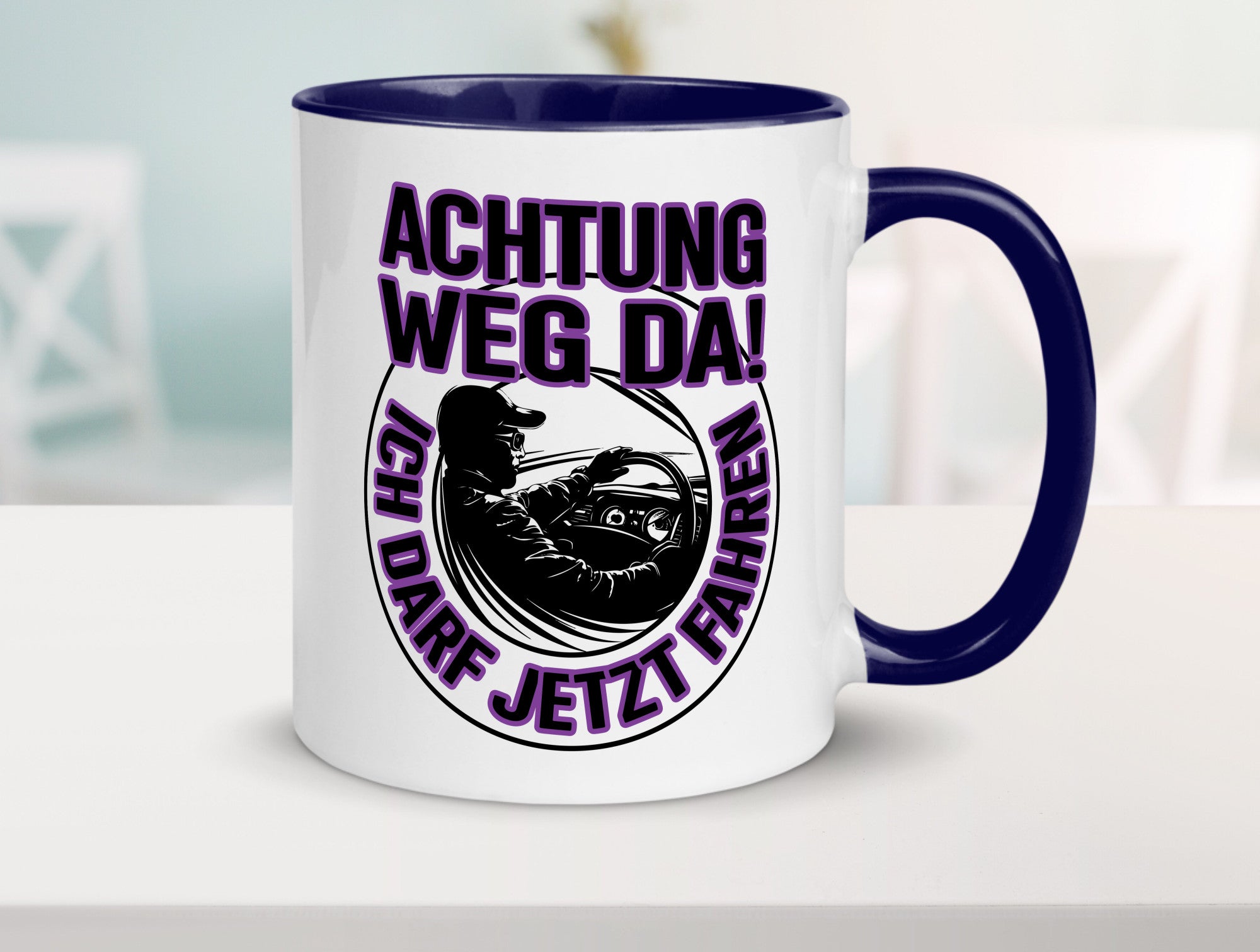 Achtung weg da ich darf jetzt Fahren | Führerschein lustig Humor Geschenkidee