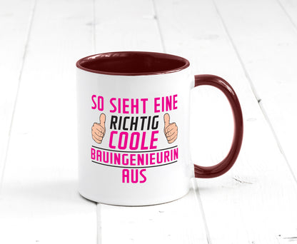 Richtig Coole Bauingenieurin | Ingenieurin lustig Humor Geschenkidee Geschenk