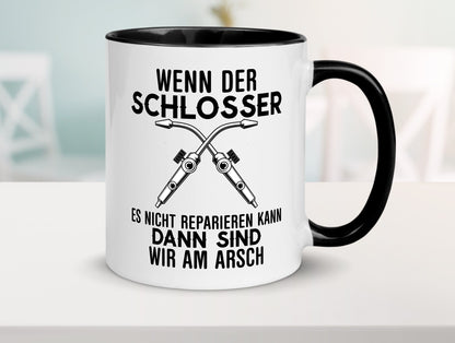 Der Schlosser lustiger Spruch Geschenk Humor Geschenkidee Tasse