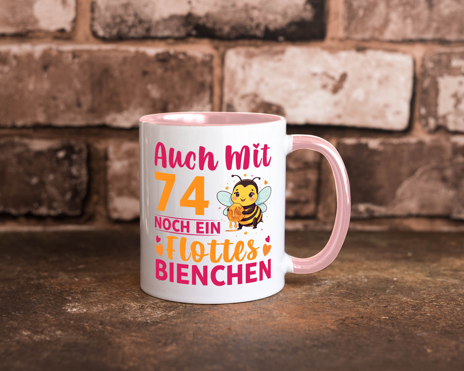 74. Geburtstag | Flottes Bienchen 74 Jahre v2 Geschenkidee Humor Tasse