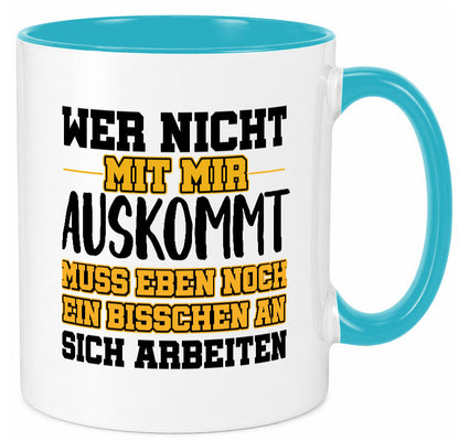 An sich Arbeiten Humor Arbeit Kollegen Büro Geschenkidee Tasse