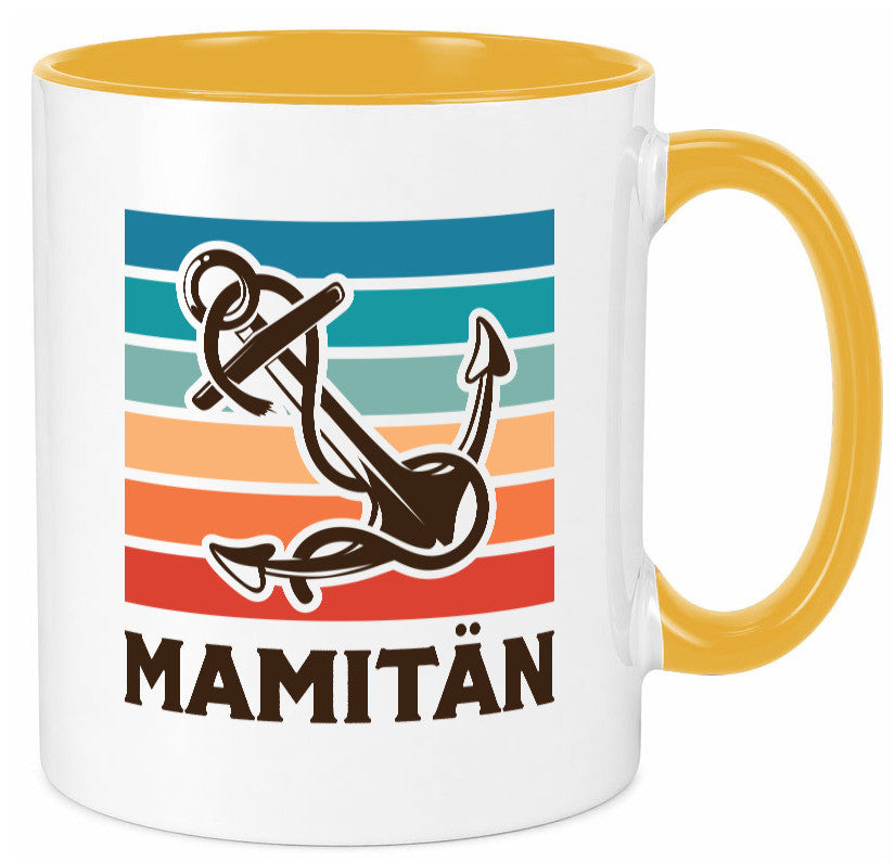 Mamitän | Schiff Boot Amker Muttertag Geschenk Familie Geschenkidee lustiger Tasse