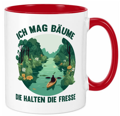 Ich mag Bäume die halten Fresse | Natur Wald lustiger Spruch Geschenk Humor Tasse
