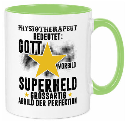 Bedeutung von Physiotherapeut lustiger Spruch Geschenk Humor Geschenkidee Tasse