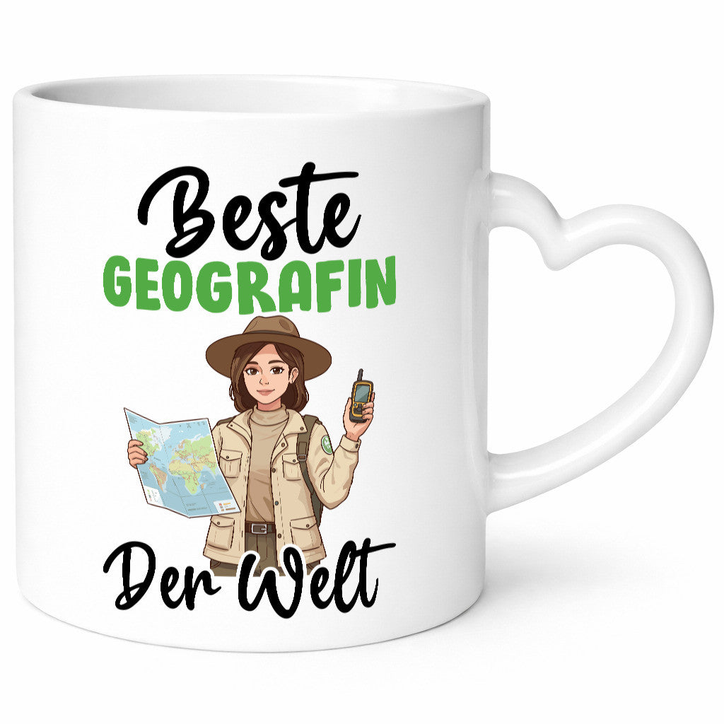 Beste Geografin | Geografie v2 Humor Geschenkidee Tasse