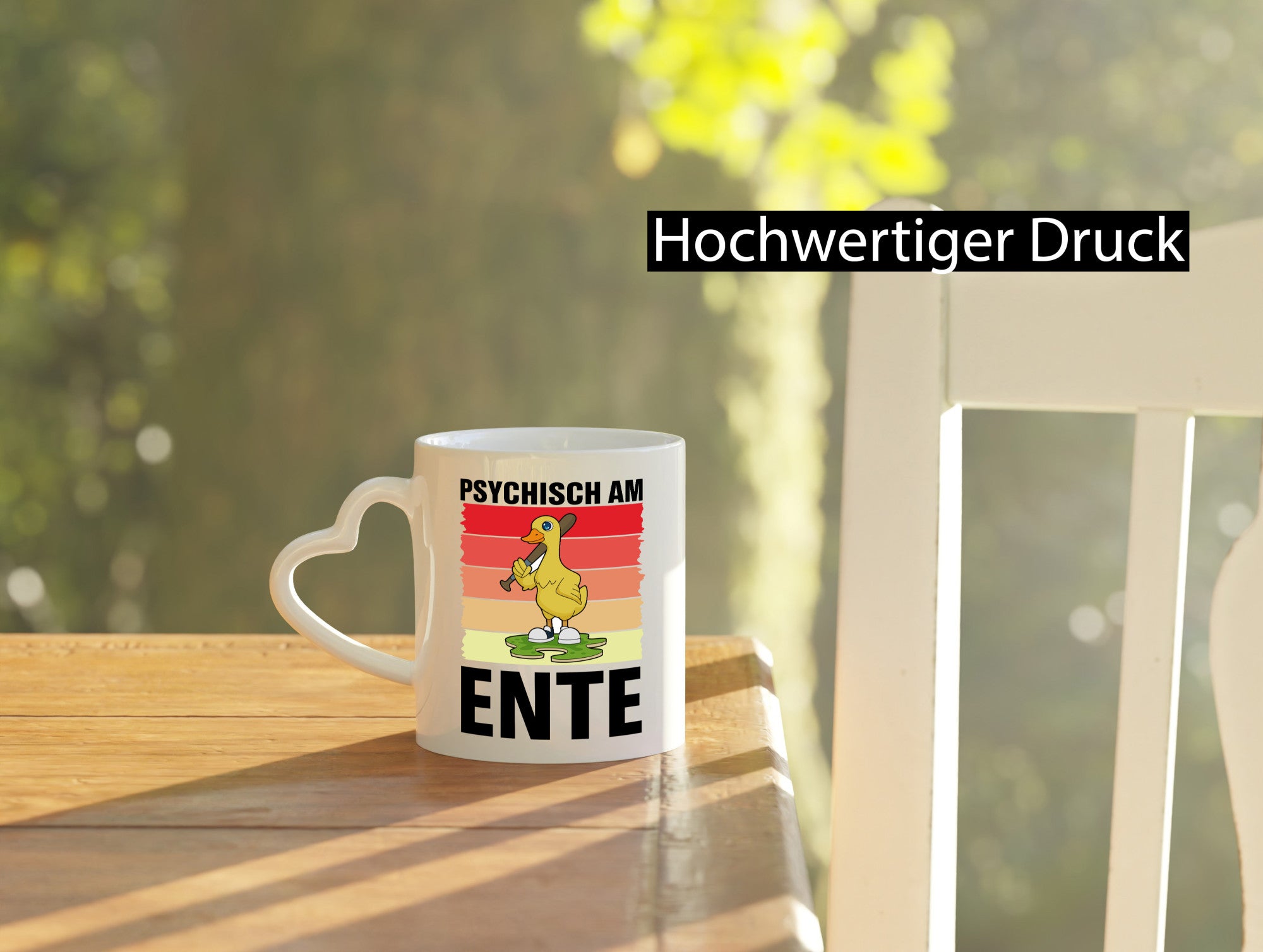 Psychisch am Ente | mit Baseball schläger Sunset v2 lustig Humor Geschenkidee