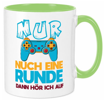 Nur noch eine Runde dann hör ich auf | Gamer Zocken lustig Humor Geschenkidee Tasse