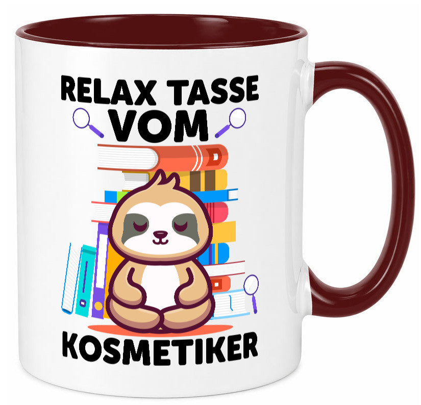 Relax Tasse: Kosmetiker | Kosmetik Stylist lustiger Spruch Geschenk Humor