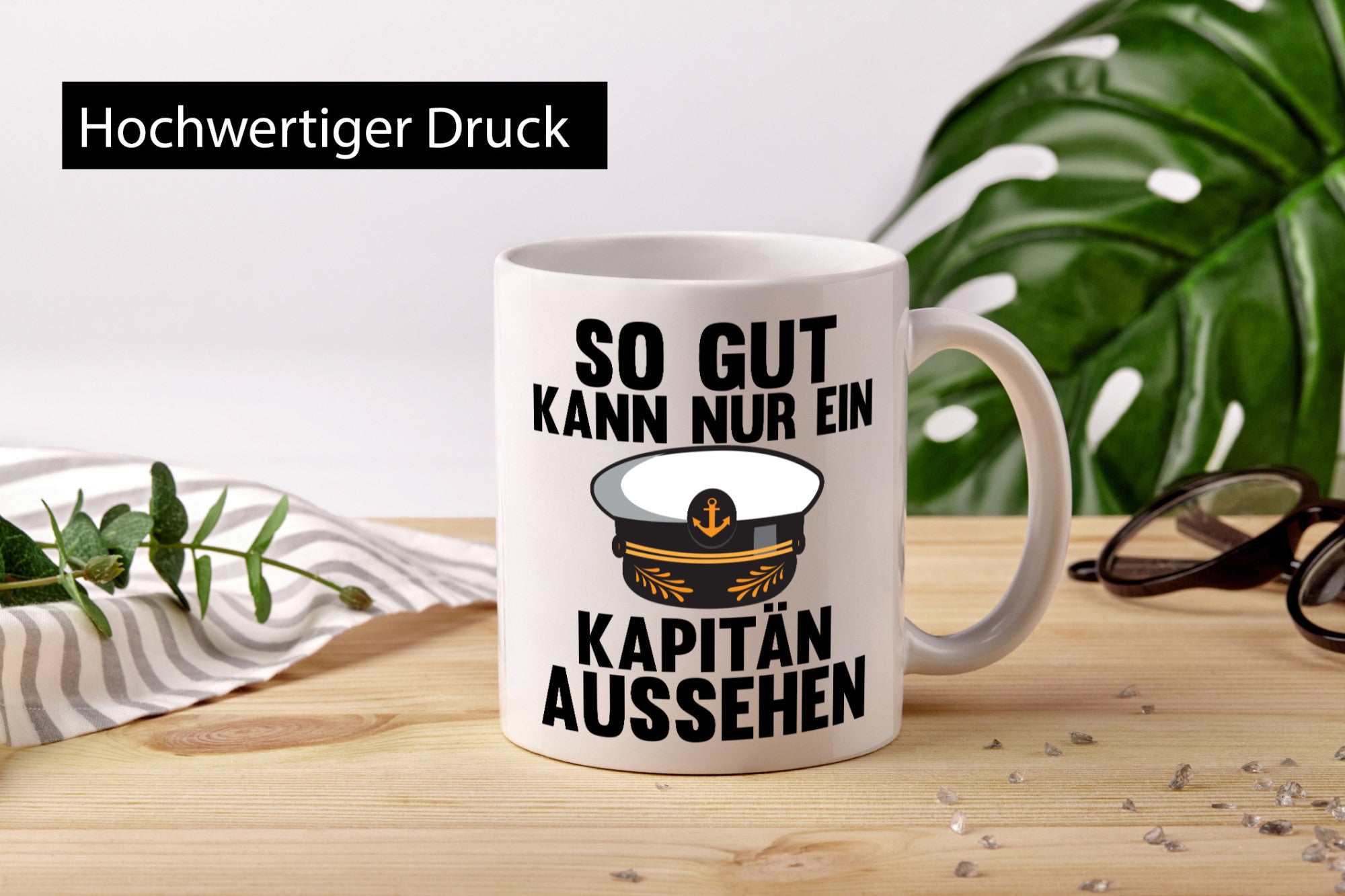 So gut kann nur ein Kapitän aussehen | lustig Humor Geschenkidee Geschenk Tasse