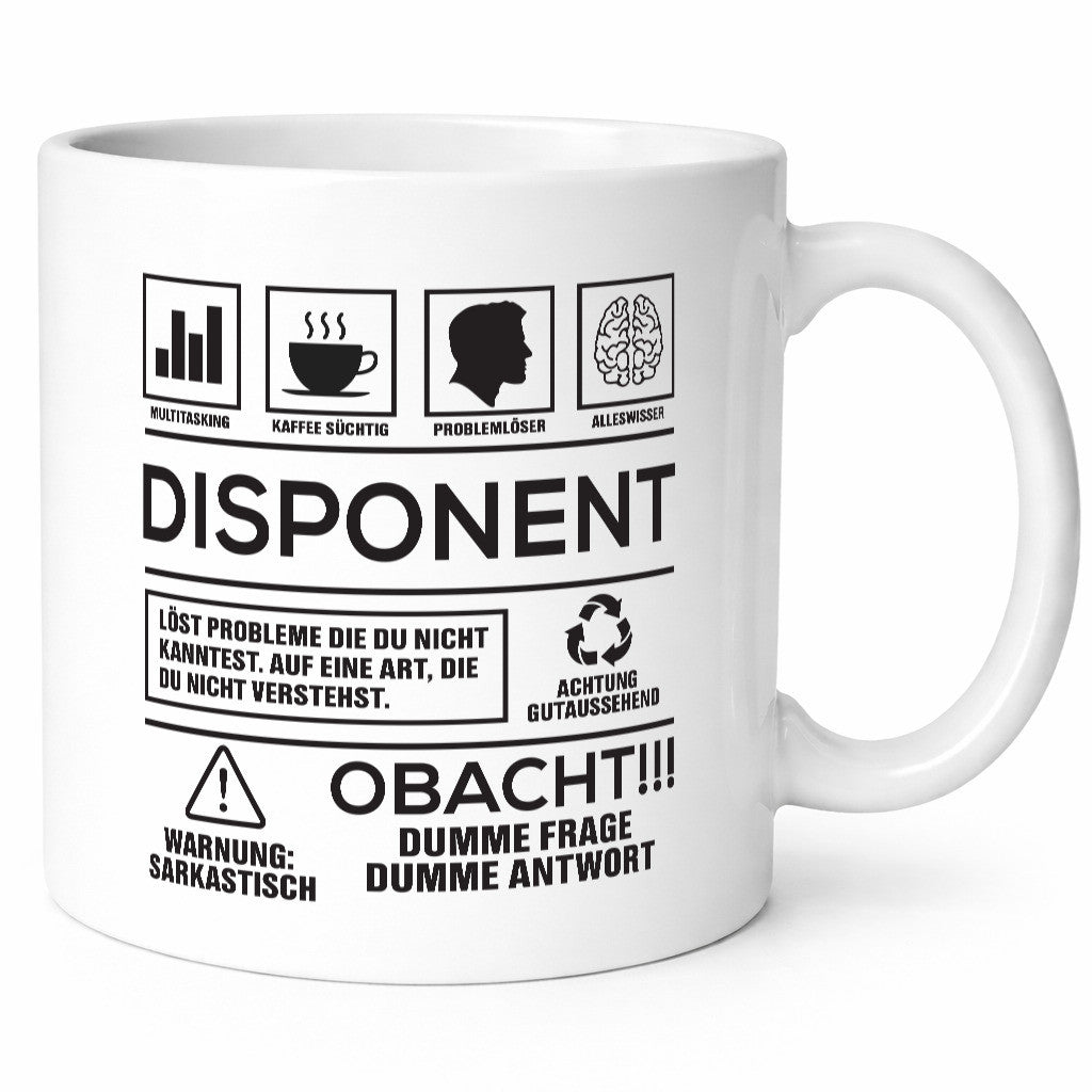 Achtung Probleme Disponent | Zuteiler Humor Geschenkidee Tasse