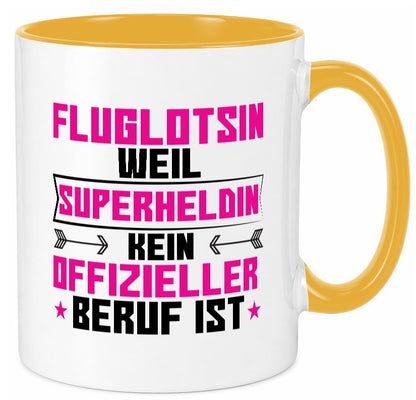 Superheldin Fluglotsin | Flughafen Flugverkehr Geschenkidee Humor Tasse