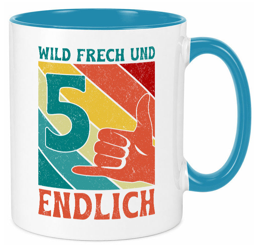 5. Geburtstag | 5 Jahre Wild und Frech Geschenk Geschenkidee lustiger Spruch