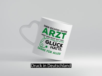 Richtig guter Arzt | Dankeschön Tasse Ärzte Spruch Geschenk Humor Geschenkidee
