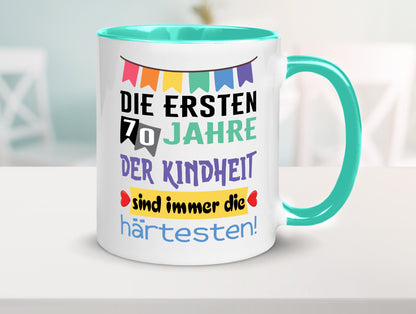 Die ersten 70 Jahre der Kindheit | 70. Geburtstag Rentner Humor Ruhestand