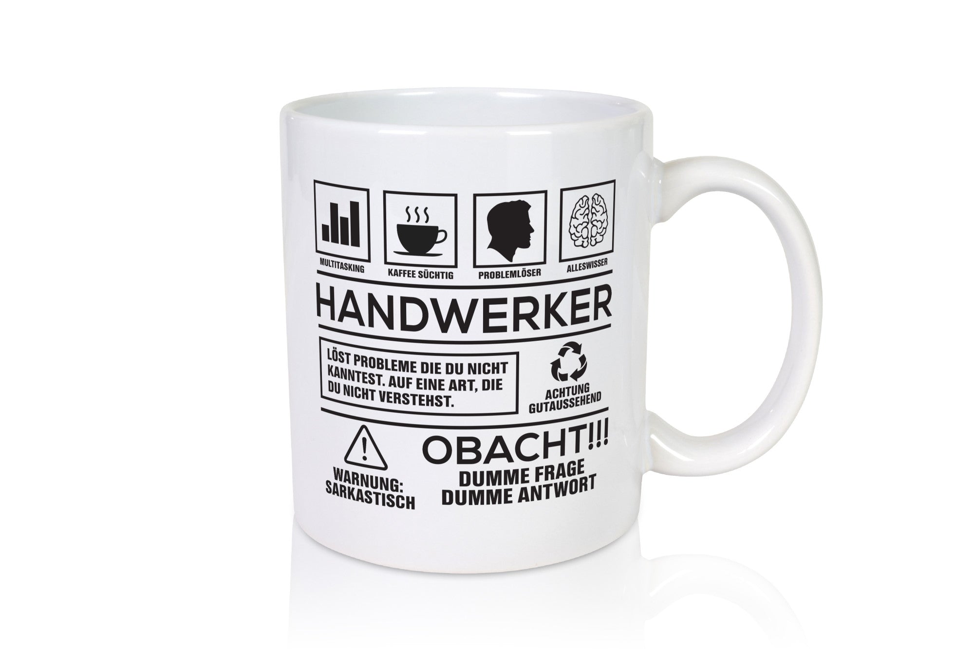 Achtung Probleme Handwerker |Handwerk lustig Humor Geschenkidee Geschenk Tasse