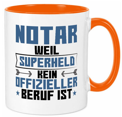 Superheld Notar | Jurist lustiger Spruch Geschenk Humor Geschenkidee Tasse