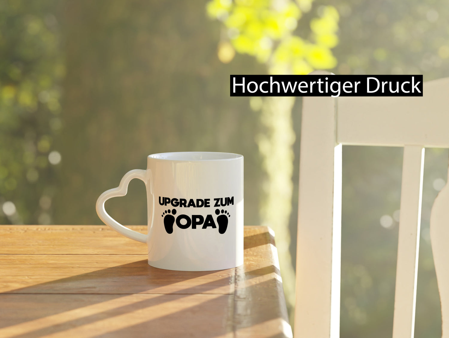 Upgrade zum Opa | Füße Geschenkidee Familie Humor Tasse