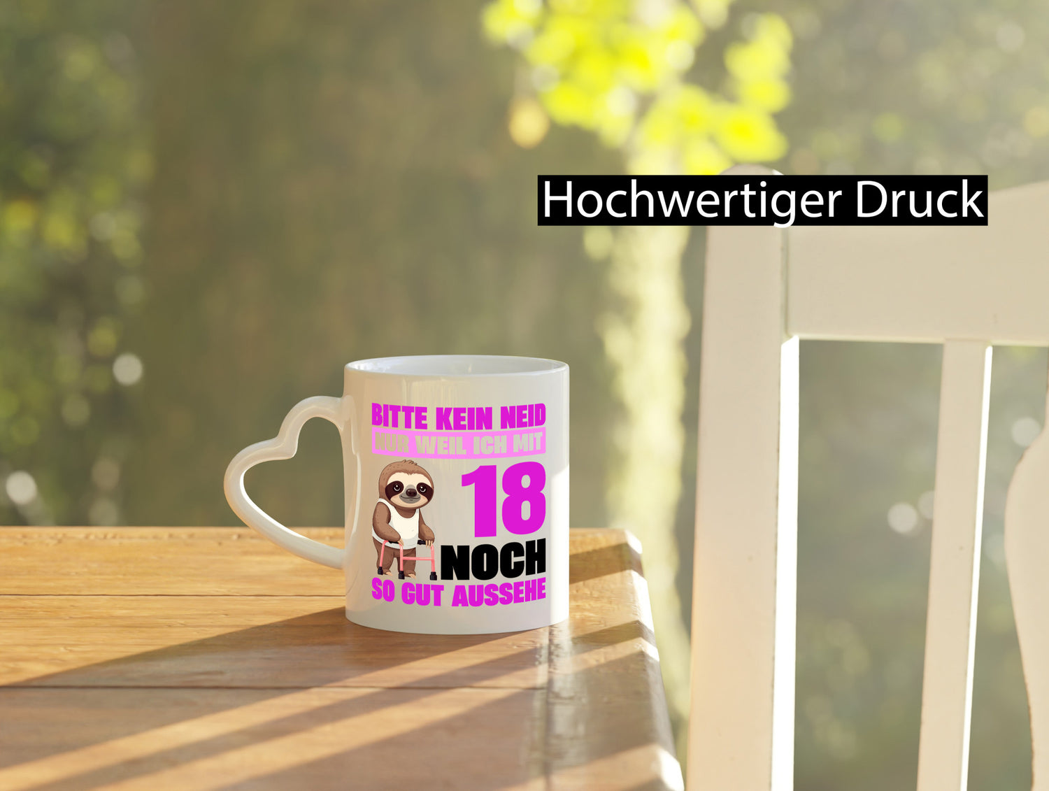 18. Geburtstag | Bitte kein Neid Faultier 18 Jahre Geschenk Geschenkidee