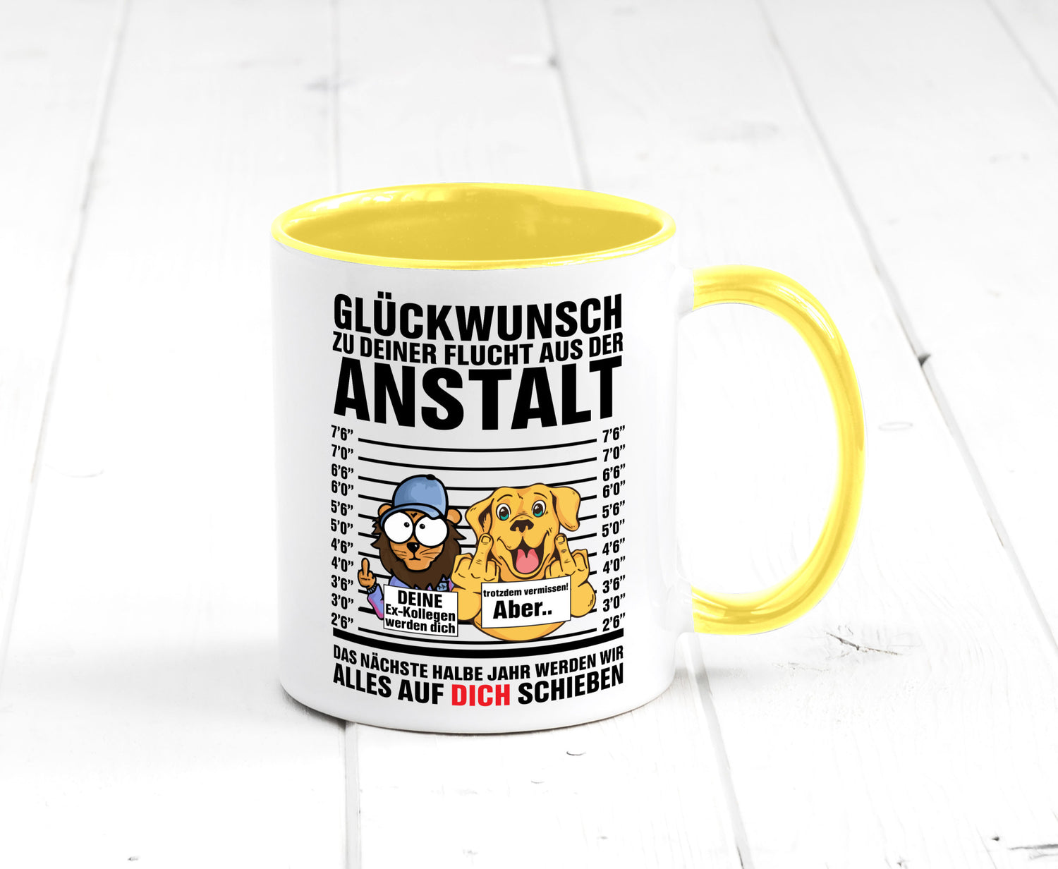 Glückwunsch zu deiner Flucht | Abschiedgeschenk v3 Geschenk Humor Geschenkidee