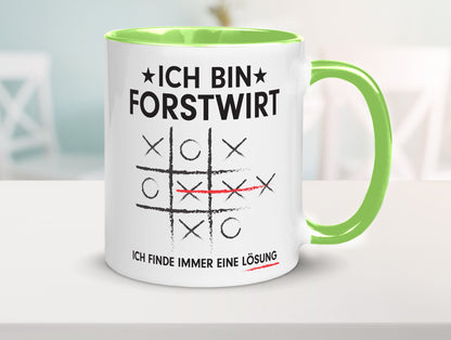 Lösung finden: Forstwirt | Waldarbeiter v2 Geschenkidee Arbeit Kollegen Büro