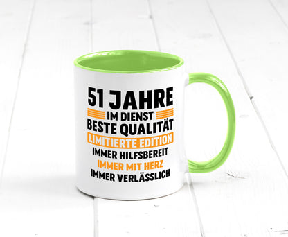 51 Jahre im Dienst | Jubiläum Arbeit lustiger Spruch Geschenk Kollegen Büro