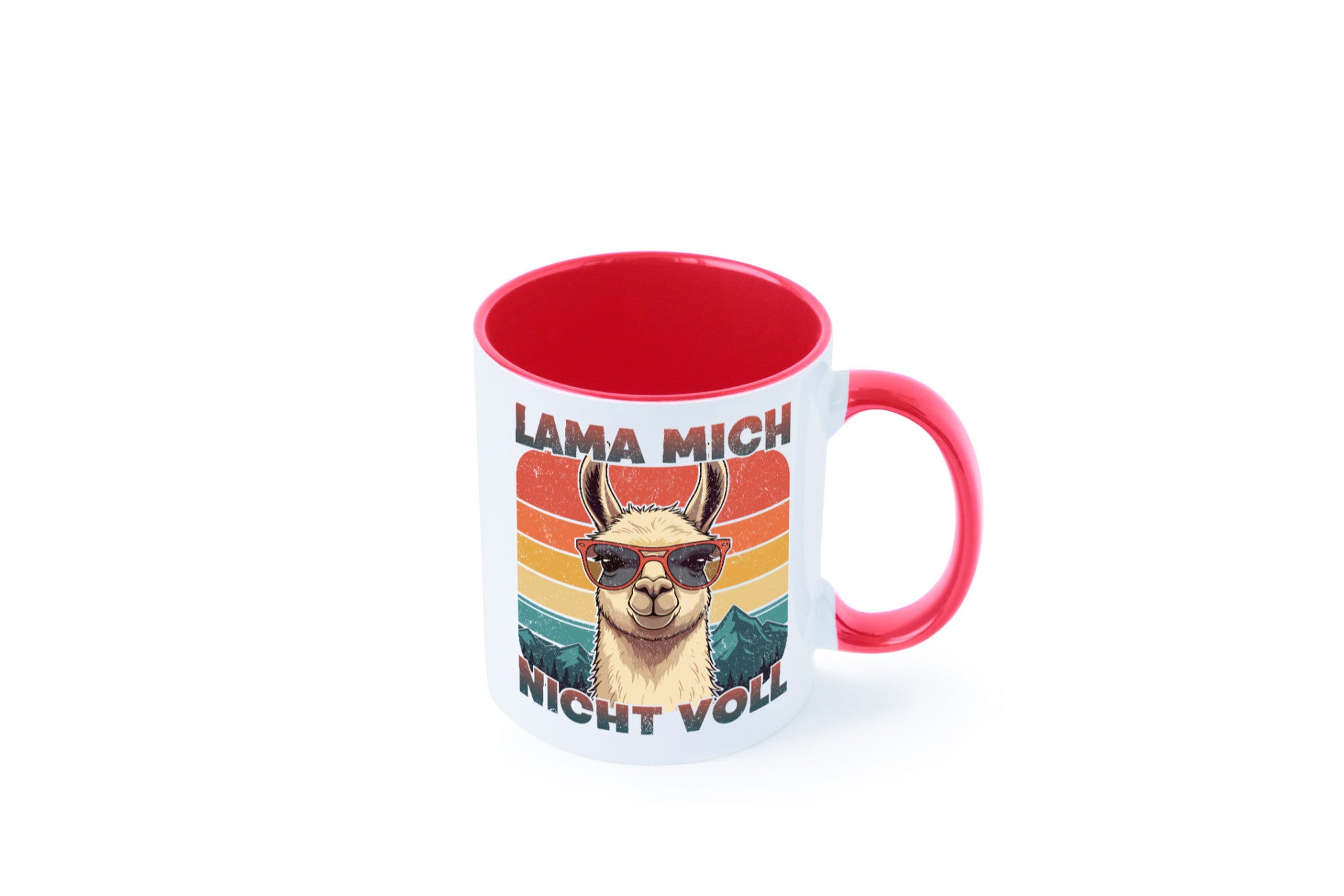 Lama mich nicht voll | Alpaka Kamel Retro lustig Humor Geschenkidee Geschenk