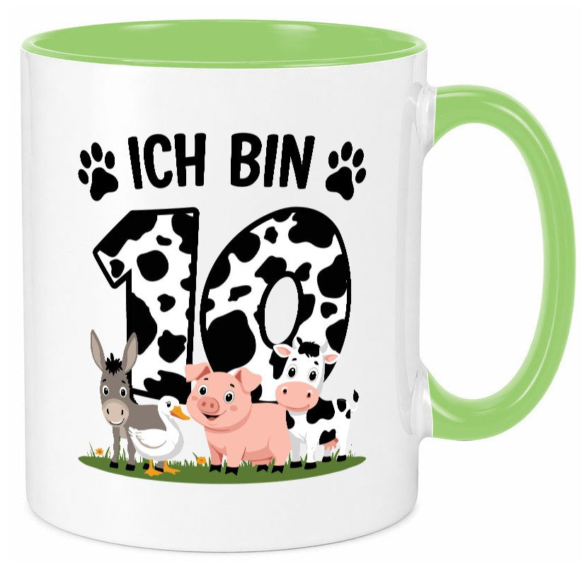 10 Geburtstag | Jahre Farmer Kind lustiger Spruch Geschenk Geschenkidee Tasse