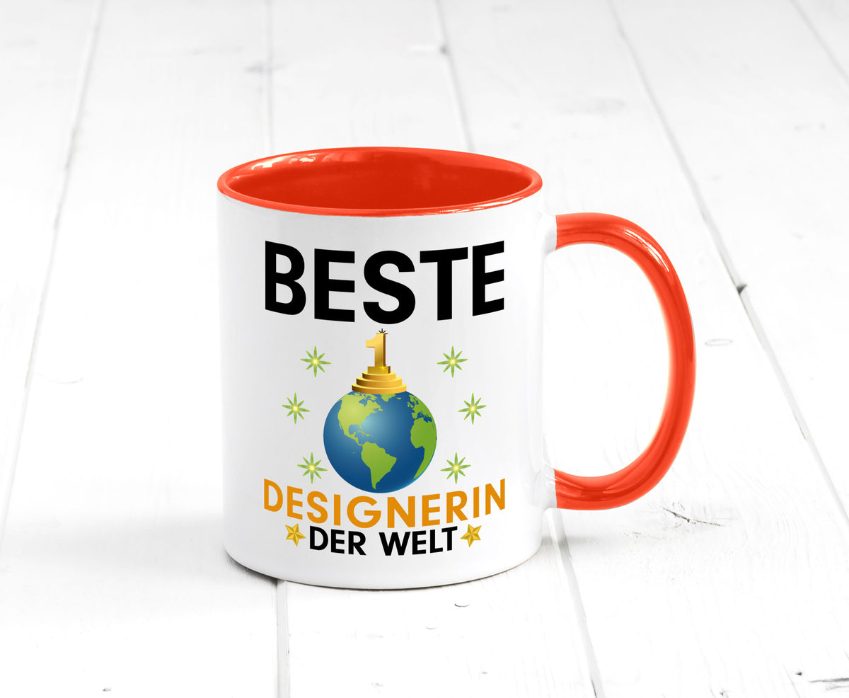 Welt Beste Designerin | Mode lustiger Spruch Geschenk Humor Geschenkidee Tasse