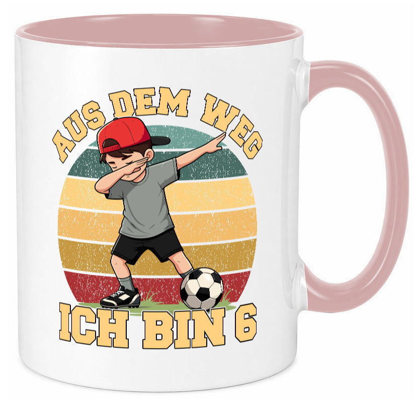 6. Geburtstag | 6 Jahre Fußball Junge Fußballer Geschenk Geschenkidee lustiger Tasse