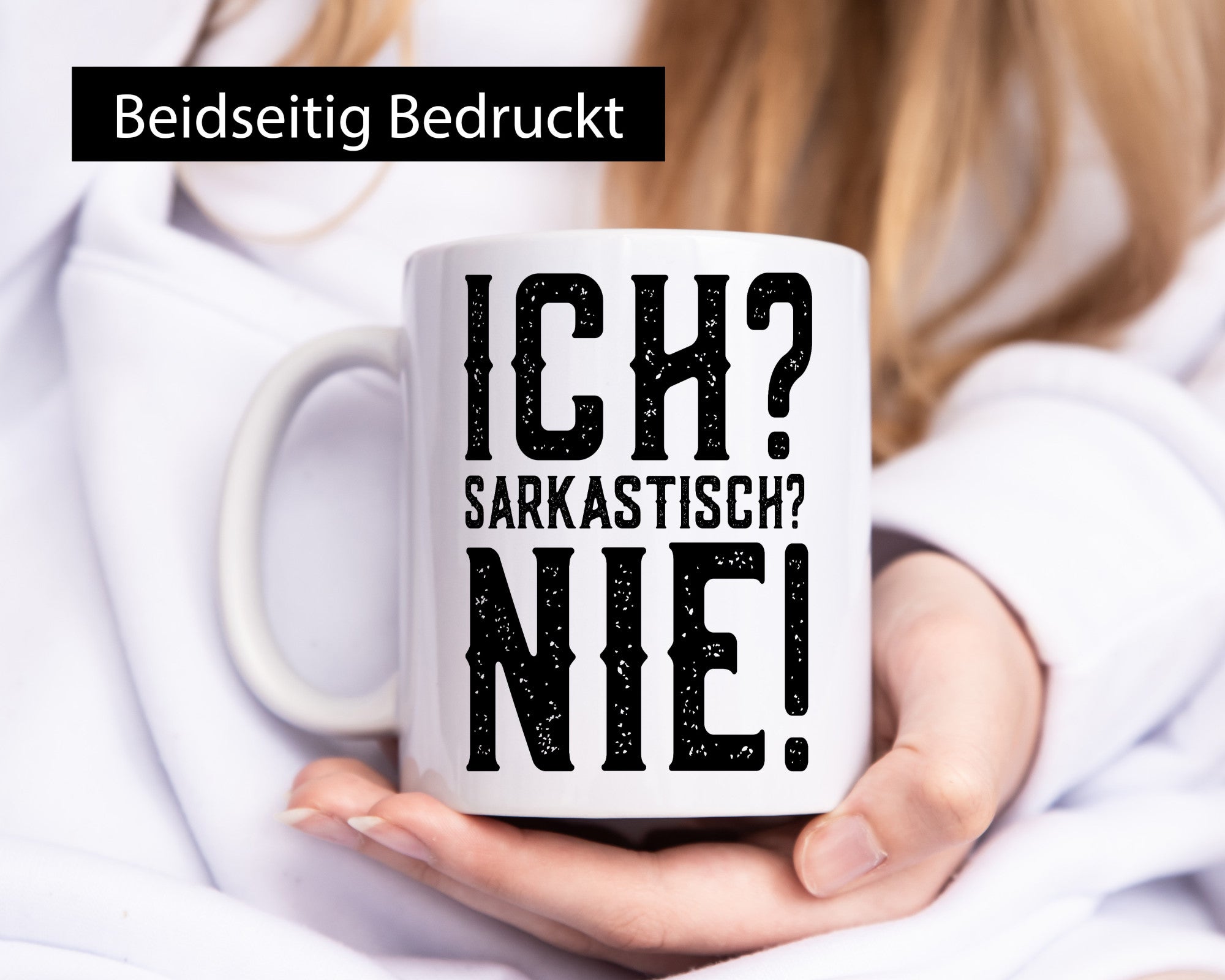 Ich? sarkastisch? Nie! | Lustig Humor Geschenkidee Tasse
