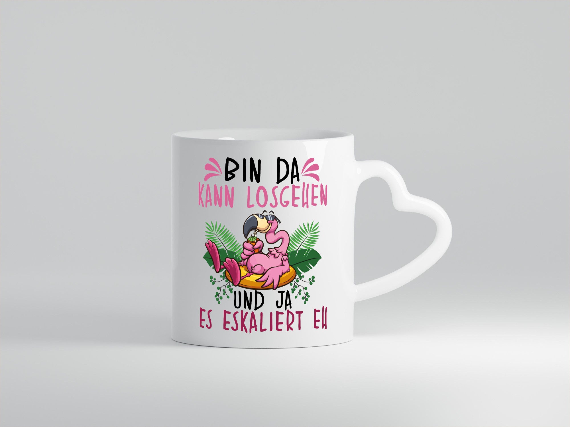 Flamingo | Bin da kann losgehen Party Geschenk Humor Geschenkidee lustiger