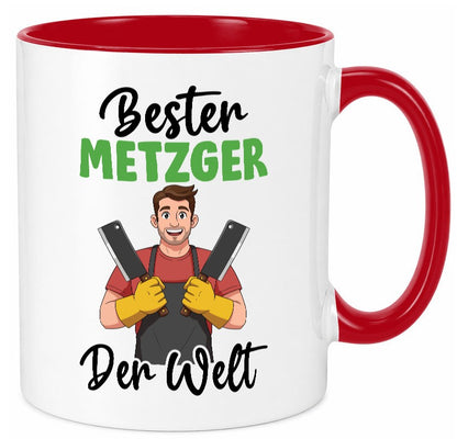 Bester Metzger | Fleischer Metzgerei v2 Geschenkidee Humor Tasse