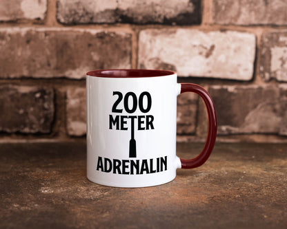 200 Meter Adrenalin v2 lustig Humor Geschenkidee Geschenk Tasse