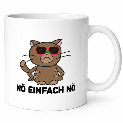 Einfach Nö | lustige Katze Sonnenbrille Null Bock lustiger Spruch Geschenk