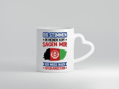 Afghanistan | Urlaub Stimmen in meinem Kopf Traumland lustiger Spruch Geschenk