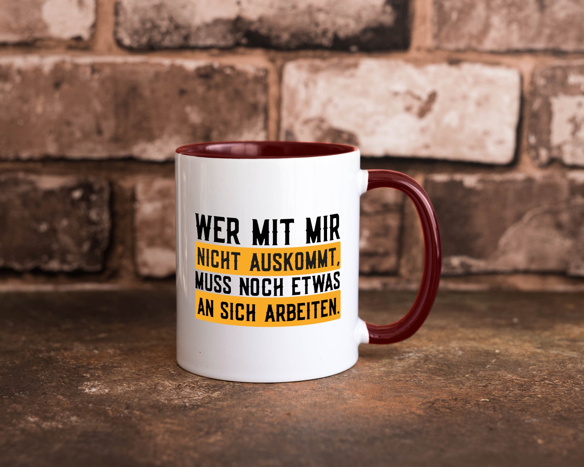 Wer mit mir nicht auskommt | Selbstbewusst lustiger Spruch Geschenk Humor