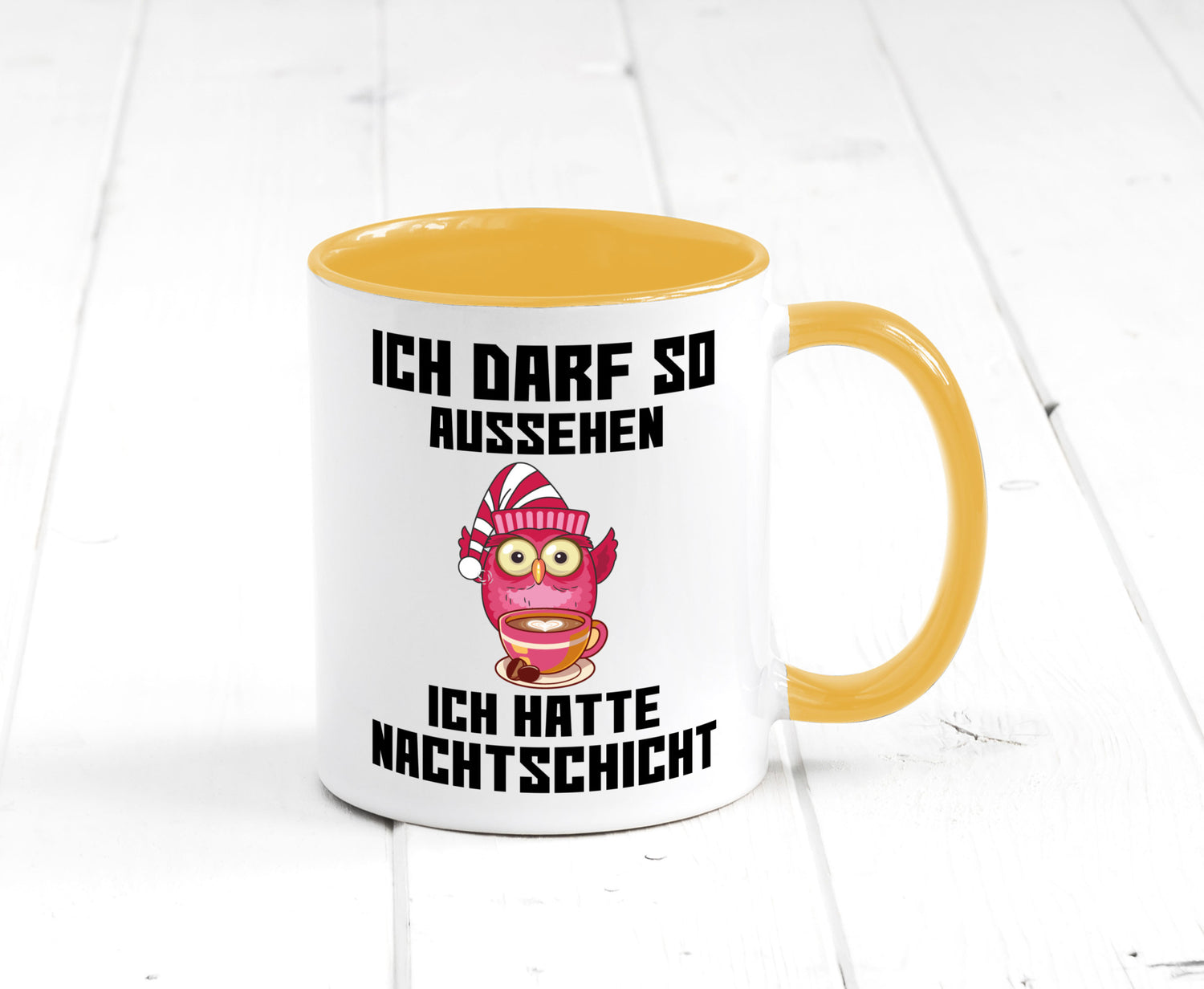Nachtschicht Eule | Spruch Arbeit müde Nachtjob Geschenkidee Kollegen Büro