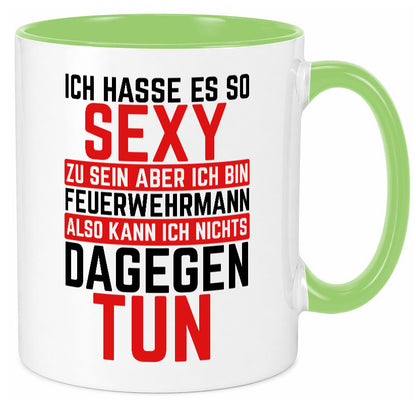 Sexy Feuerwehrmann | Helden Flammen Brandeinsatz lustig Humor Geschenkidee