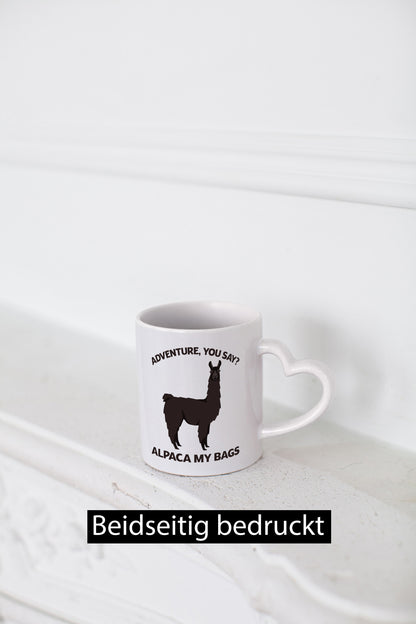 Adventure, Alpaca | Humor Geschenkidee Tasse